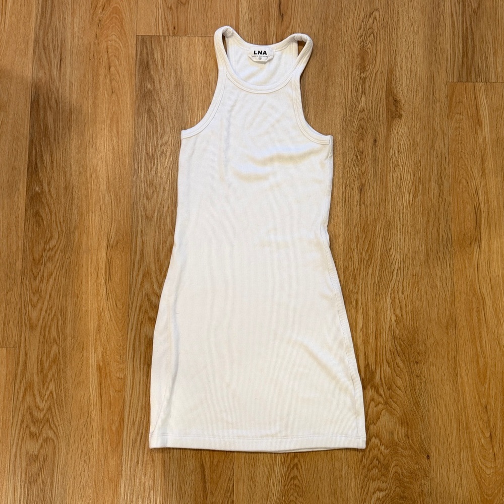 LNA Ivory Sleeveless Dress